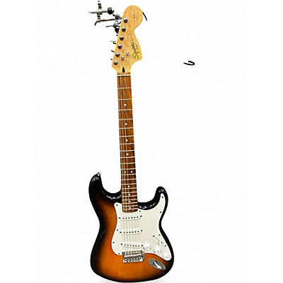 Used Squier Affinity Stratocaster Tobacco Sunburst Solid Body Electric Guitar