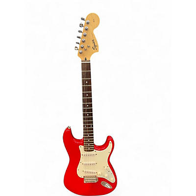 Used Squier Affinity Stratocaster Torino Red Solid Body Electric Guitar