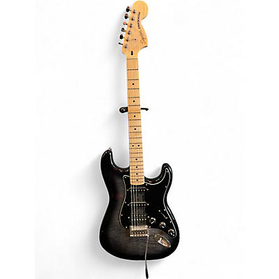 Used Squier Affinity Stratocaster Trans Black Solid Body Electric Guitar