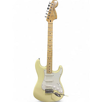 Used Squier Affinity Stratocaster WHITE Solid Body Electric Guitar