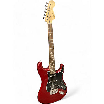 Squier Used Squier Affinity Stratocaster Wine Red Solid Body Electric Guitar