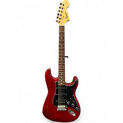 Used Squier Affinity Stratocaster Wine Red Solid Body Electric Guitar