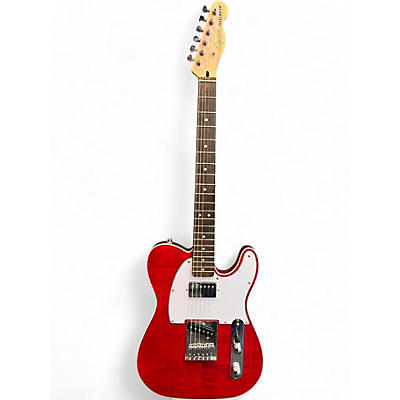 Used Squier Affinity Telecaster FMT SH Transparent Crimson Solid Body Electric Guitar