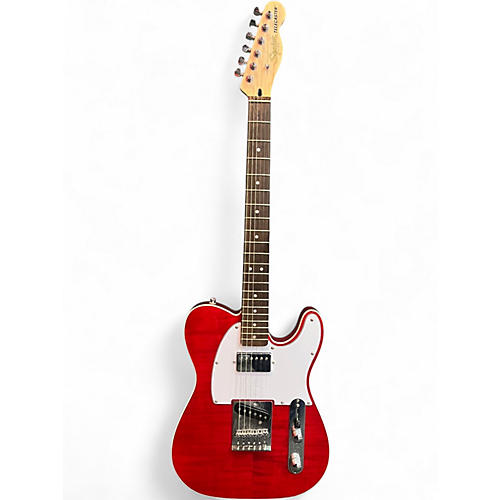 Used Squier Affinity Telecaster FMT SH Transparent Crimson Solid Body Electric Guitar Transparent Crimson