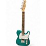 Used Squier Affinity Telecaster Green Solid Body Electric Guitar Green