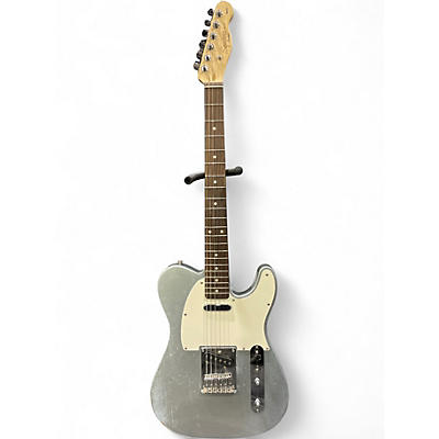 Used Squier Affinity Telecaster Metallic Silver Solid Body Electric Guitar