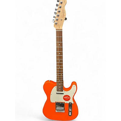 Used Squier Affinity Telecaster Orange Solid Body Electric Guitar