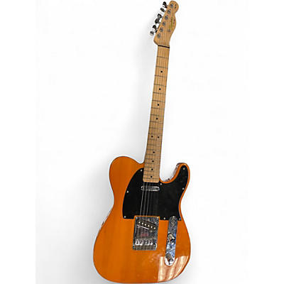 Used Squier Affinity Telecaster Orange Solid Body Electric Guitar