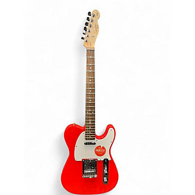 Used Squier Affinity Telecaster Red Solid Body Electric Guitar