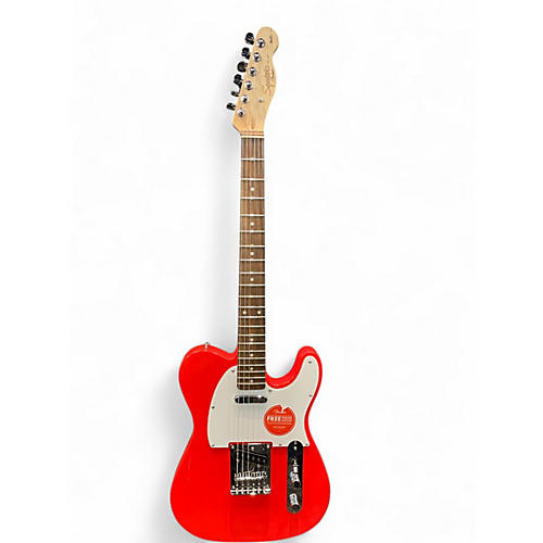 Used Squier Affinity Telecaster Red Solid Body Electric Guitar Red