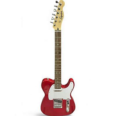 Used Squier Affinity Telecaster Red Sparkle Solid Body Electric Guitar