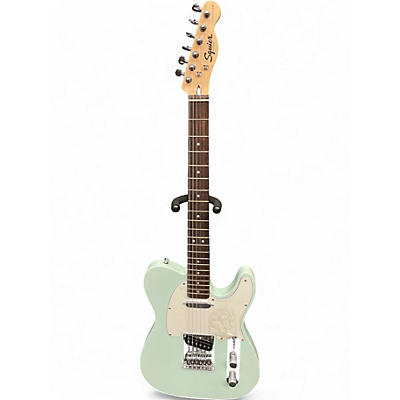 Used Squier Affinity Telecaster Surf Green Solid Body Electric Guitar