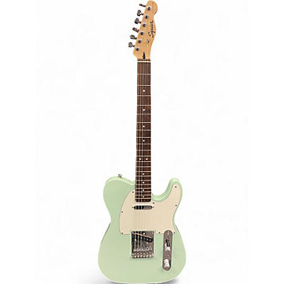 Used Squier Affinity Telecaster Surf Green Solid Body Electric Guitar