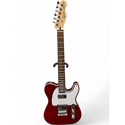 Squier Used Squier Affinity Telecaster Trans Crimson Red Solid Body Electric Guitar