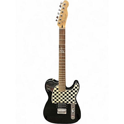 Used Squier Avril Lavigne Signature Telecaster Black Solid Body Electric Guitar