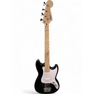Used Squier BRONCO BASS Black Electric Bass Guitar