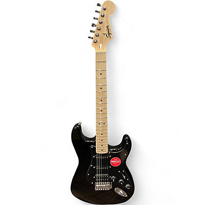 Used Squier BULLET 2015 LIMITED EDITION BLACK Solid Body Electric Guitar