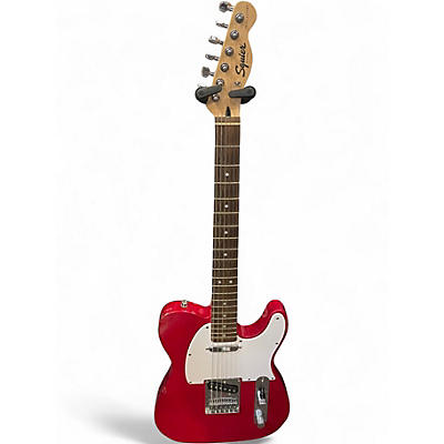 Used Squier BULLET TELLECASTER Red Solid Body Electric Guitar