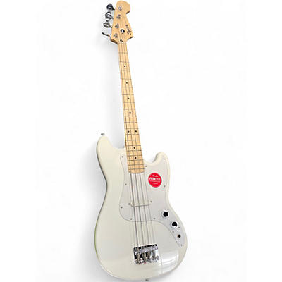 Squier Used Squier Bronco Arctic White Electric Bass Guitar