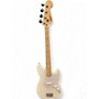 Used Squier Bronco Arctic White Electric Bass Guitar Arctic White