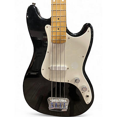 Used Squier Bronco Black Electric Bass Guitar