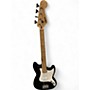 Used Squier Bronco Black Electric Bass Guitar Black