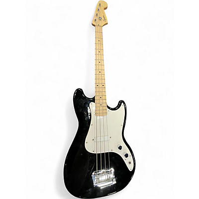 Used Squier Bronco Black Electric Bass Guitar