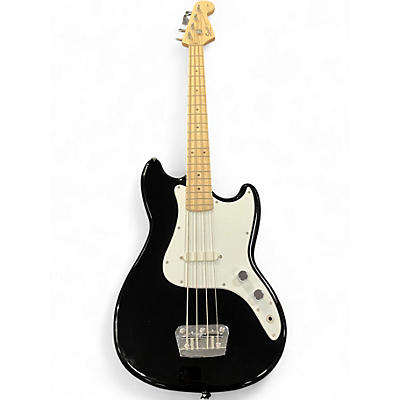 Used Squier Bronco Black Electric Bass Guitar