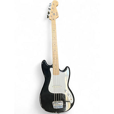 Used Squier Bronco Black Electric Bass Guitar