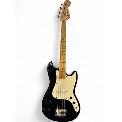 Used Squier Bronco Black Electric Bass Guitar