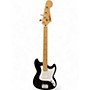 Used Squier Bronco Black Electric Bass Guitar Black