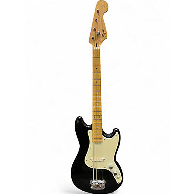 Used Squier Bronco Black Electric Bass Guitar