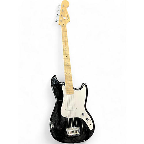 Squier Used Squier Bronco Black and White Electric Bass Guitar Black and White