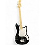 Used Squier Used Squier Bronco Black and White Electric Bass Guitar Black and White