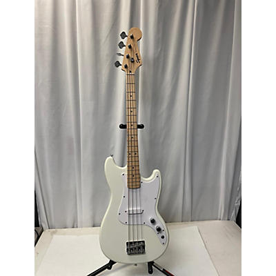 Squier Used Squier Bronco White Electric Bass Guitar