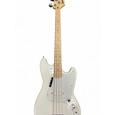 Squier Used Squier Bronco White Electric Bass Guitar