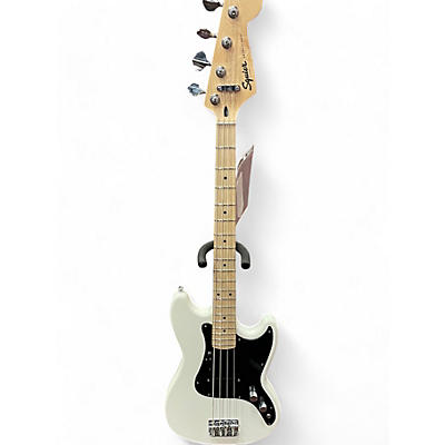 Squier Used Squier Bronco White Electric Bass Guitar