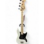 Used Squier Used Squier Bronco White Electric Bass Guitar White