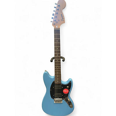 Used Squier Bullet Mustang HH Daphne Blue Solid Body Electric Guitar