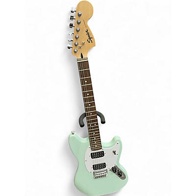 Used Squier Bullet Mustang HH Surf Green Solid Body Electric Guitar