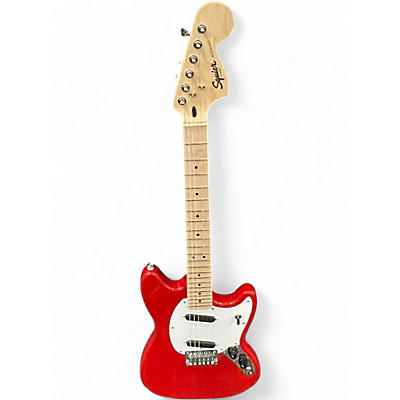 Used Squier Bullet Mustang HH red Solid Body Electric Guitar