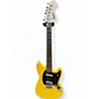 Used Squier Bullet Mustang SS Graffiti Yellow Solid Body Electric Guitar Graffiti Yellow