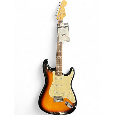 Used Squier Bullet Stratocaster 2 Color Sunburst Solid Body Electric Guitar