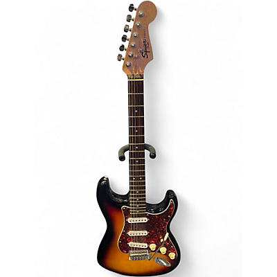 Used Squier Bullet Stratocaster 3 Tone Sunburst Solid Body Electric Guitar