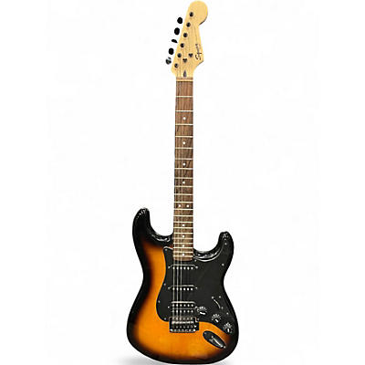 Used Squier Bullet Stratocaster 3 Tone Sunburst Solid Body Electric Guitar