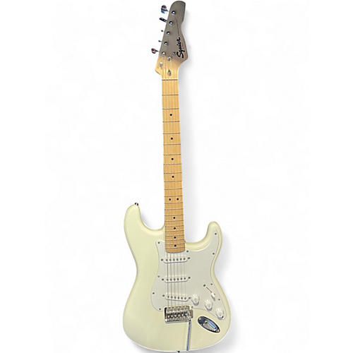 Used Squier Bullet Stratocaster Alpine White Solid Body Electric Guitar