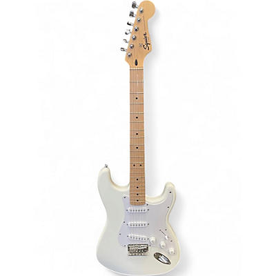 Used Squier Bullet Stratocaster Alpine White Solid Body Electric Guitar