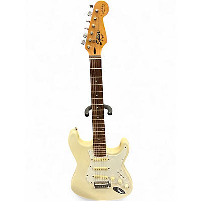 Used Squier Bullet Stratocaster Antique White Solid Body Electric Guitar