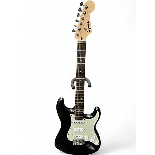 Used Squier Bullet Stratocaster Black Solid Body Electric Guitar Black