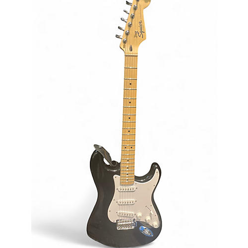 Used Squier Bullet Stratocaster Black Solid Body Electric Guitar Black